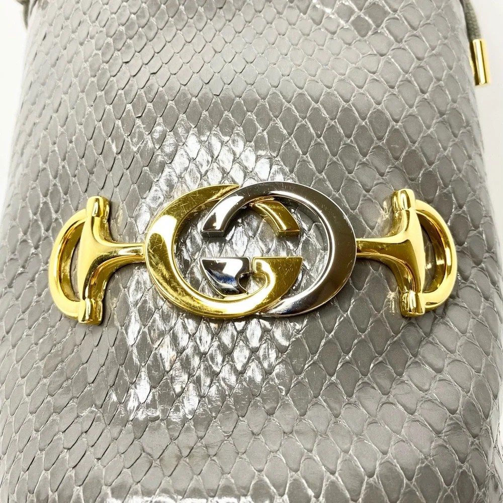 Gucci Python ‘Zumi’ Bucket Crossbody Bag - Picture 7 of 13